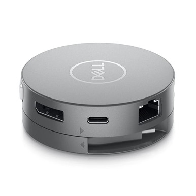 Dell DA310 Mobile Adapter Docking station 470-AEUP 2xUSB3.1/HDMI/VGA/DisplayPort/USB-C/Ethernet passive Grey