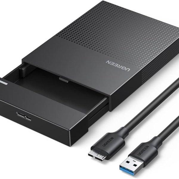 UGREEN 2.5" HARD DRIVE ENCLOSURE - MICRO-B-TO USB-A