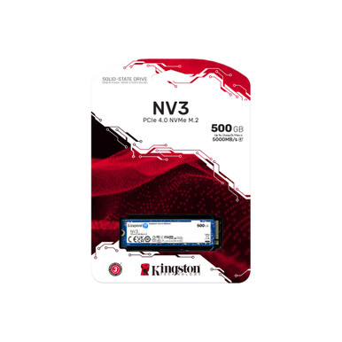 SSD M.2 500GB Kingston NV3 NVMe PCIe 4.0 x 4 read/write: 6000/5000 SNV3S/500G