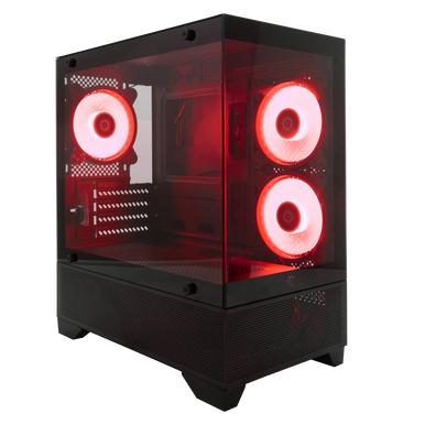 White Shark CASE GCC-2304 TORPEDO BLACK + 3 Fan DASH