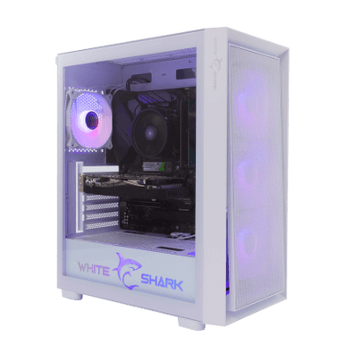 White Shark CASE GCC-2401 WARHEAD-3 White/ 4 Fans