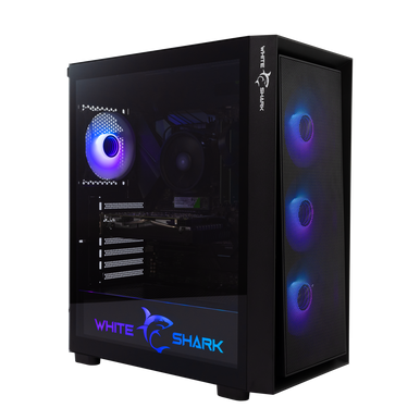 White Shark CASE GCC-2401 WARHEAD-3 Black / 4 Fans 12cm RGB