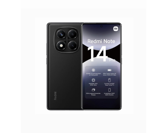 XIAOMI REDMI NOTE 14 PRO  - 8,256 GB - MIDNIGHT BLACK N