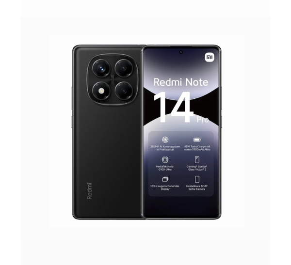 XIAOMI REDMI NOTE 14 PRO  - 8,256 GB - MIDNIGHT BLACK N
