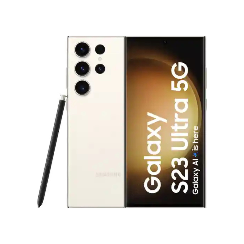 tel882 SAMSUNG S23 ULTRA - 12,256GB - PHANTOM CREAM V