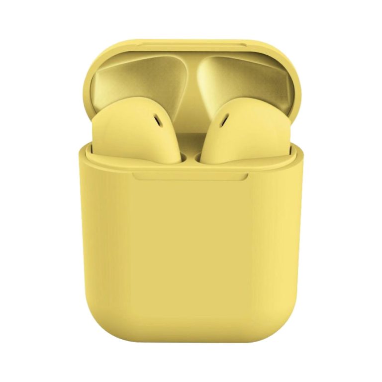 TWS Wireless Bluetooth Earbuds Matte i12 - Yellow