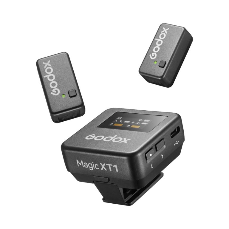 Godox Magic XT1-CL 2-Person Wireless Microphone System with USB-C and Lightning Adapters