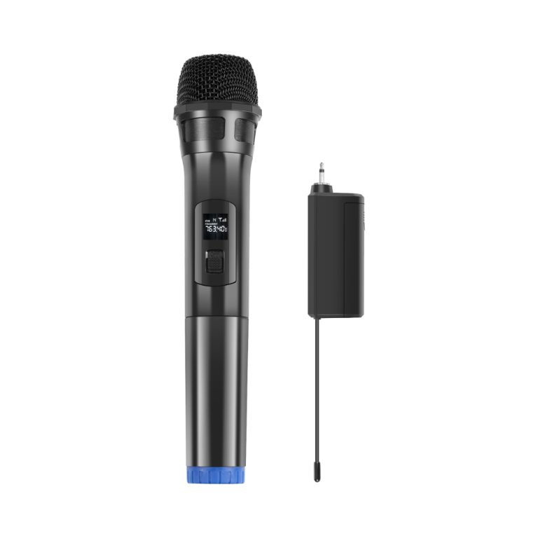 Puluz UHF Wireless Microphone with LED Display - Black