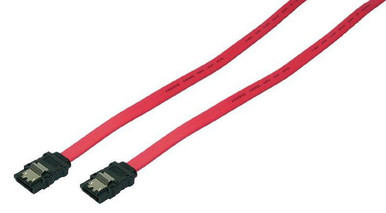 LogiLink Cable 0.3m SATA/M to SATA/M 6 Gbps latch Red CS0009