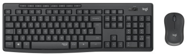 Logitech Keyboard and Mouse MK295 silent wireless desktop combo Graphite US 920-007932