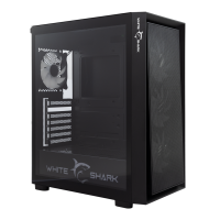 White Shark CASE GCC-2401 WARHEAD-3 Black / 4 Fans 12cm RGB