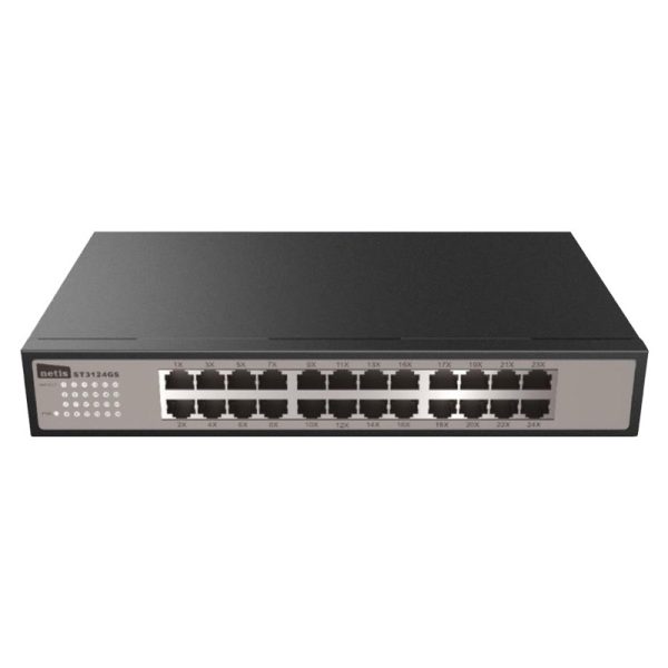 Netis Switch 24 Ports 10/100/1000Mbps Gigabit Ethernet Rackmount Switch ST3124GS
