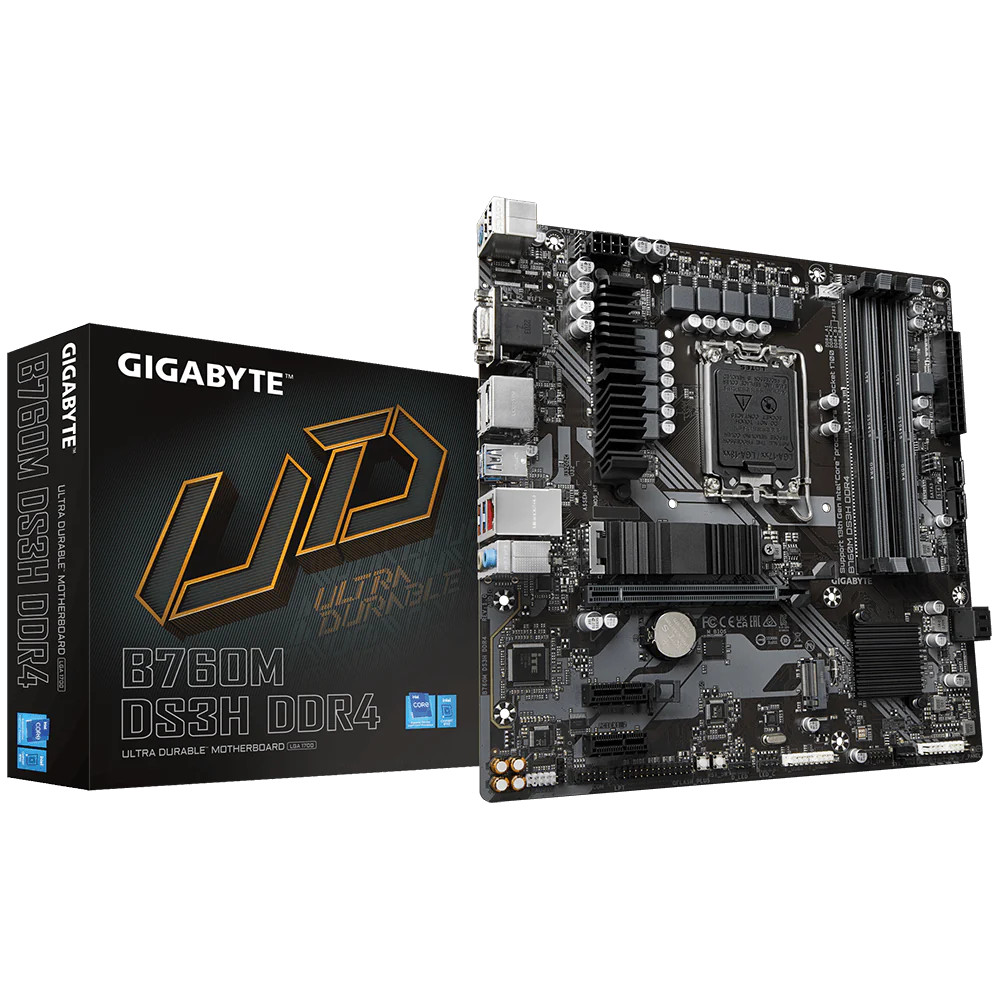 Motherboard 1700 Gigabyte B760M DS3H DDR4 Motherboard 1700 Gigabyte B760M DS3H DDR4