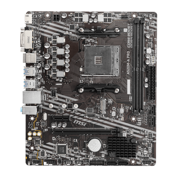 Motherboard AM4 MSI A520M-A PRO mATX 7C96-001R