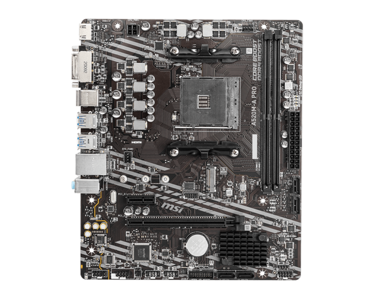 Motherboard AM4 MSI A520M-A PRO mATX 7C96-001R