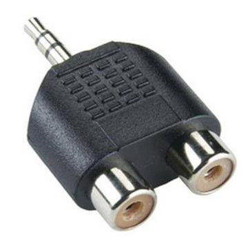 ADAPTER SBOX 3.5MM M.-2 X RCA F. AD.3.5M-2RCAF