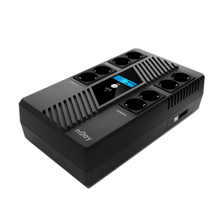 nJoy UPS Token 800 800VA/480W 4xSchuko 4xSchuko Surge Protection Rj45 Protection 1x9Ah UPCSBLS680TTOAZ01B