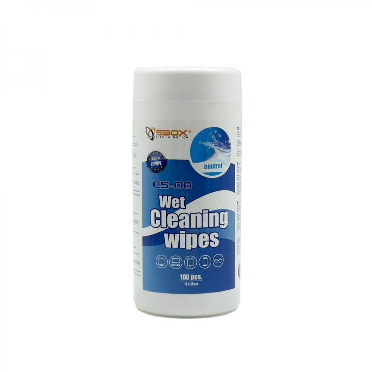 CS-08N CLEANER SBOX CS-08 Neutral - 100 pcs. Wet Wipes