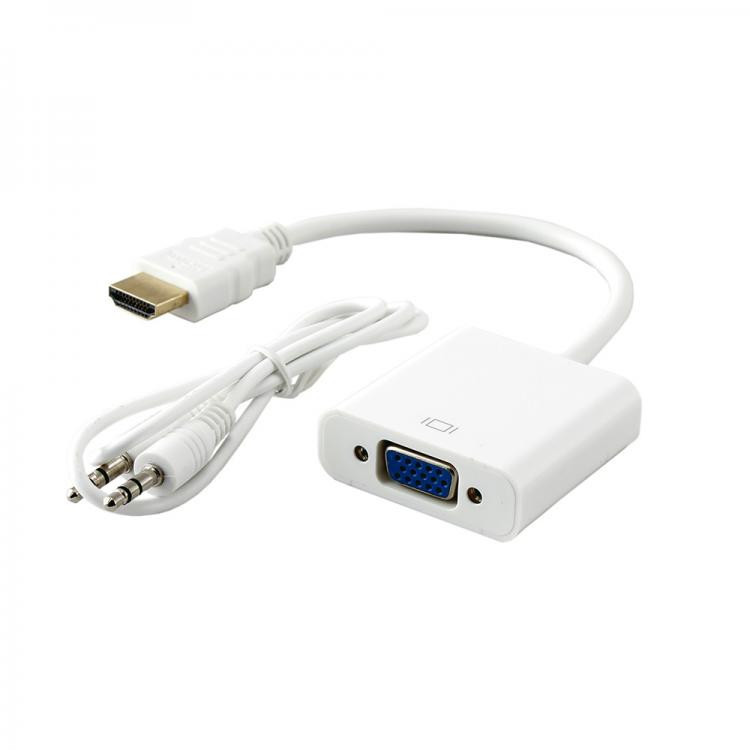 ADAPTER SBOX HDMI M. - VGA F. + AUDIO AD.HDMI-VGA+A