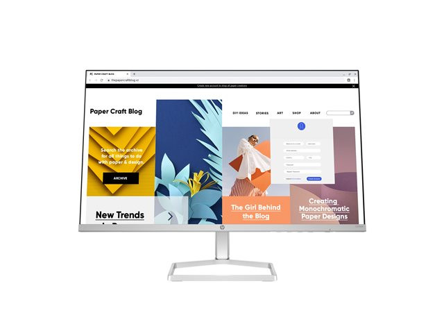 HP Monitor Series 5 524sw 23.8" FHD (1920x1080) 100Hz 16:9 1500:1 5ms 300 nits 178/178 1 HDMI 1 VGA HP Eye Ease White 94C21AA