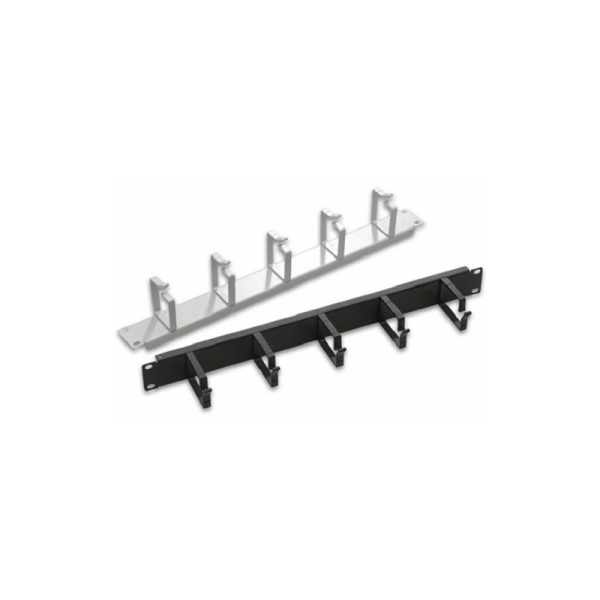 LANDE CABLE MANAGEMENT PANEL. 5 PLASTIC RINGS. BLACK LN-KDG-YKD-1UKN-BL