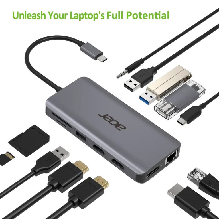 Acer Docking station 12-in-1 USB-C Hub with HDMI/Ethernet/Card Reader HP.DSCAB.009