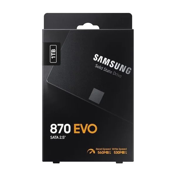 Samsung 870 EVO 1TB 2.5" Serial ATA III V-NAND MZ-77E1T0B/EU