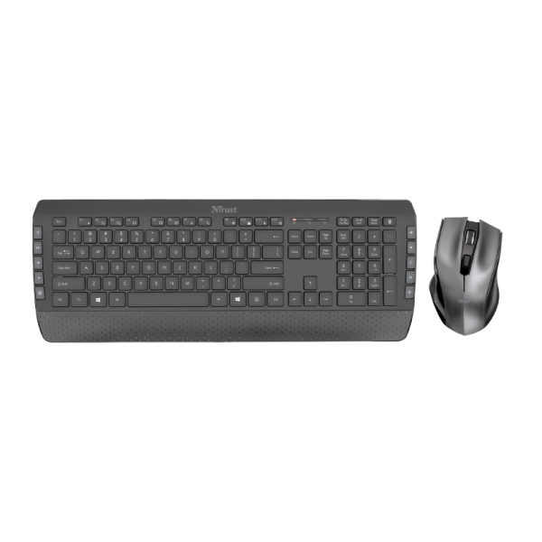 Trust Keyboard and Mouse Tecla-2 Wireless Black 23239