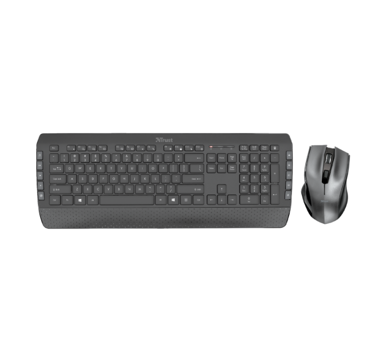 Trust Keyboard and Mouse Tecla-2 Wireless Black 23239