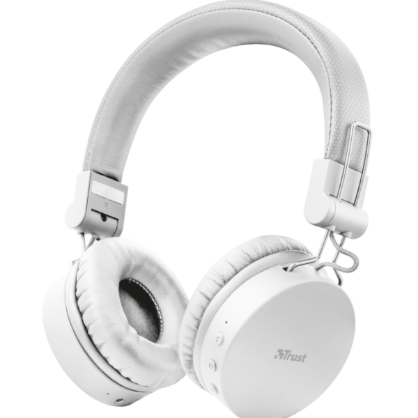 Trust Headphones Wireless Tones Bluetooth White 23909