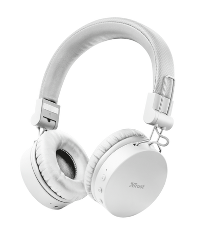 Trust Headphones Wireless Tones Bluetooth White 23909