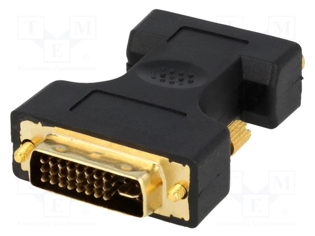 Logilink DVI adapter DVI-I/M to VGA/F 1080p black AD0001