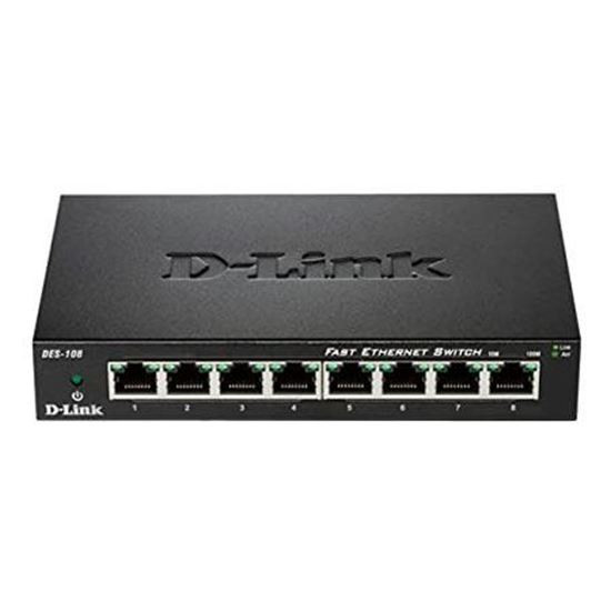 D-LINK SWITCH 8-PORT 10/100/1000. EASY DESKTOP GO-SW-8G/E