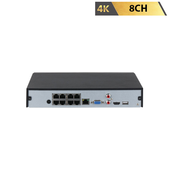 Dahua 8CH Compact 1U 8PoE 1HDD Lite Network Video Recorder NVR4108HS-8P-4KS3