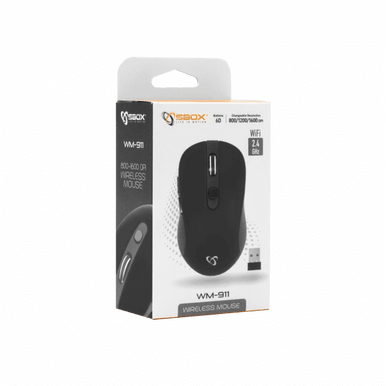 MOUSE SBOX WM-911 Black/ Wireless