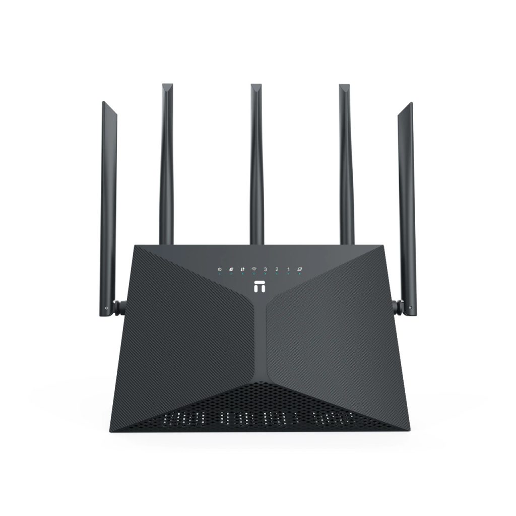 Netis Router Wireless Dual Band 6 AX3000 1.3GHz CPU full gigabit ports 5x Fixed Antennas NX30