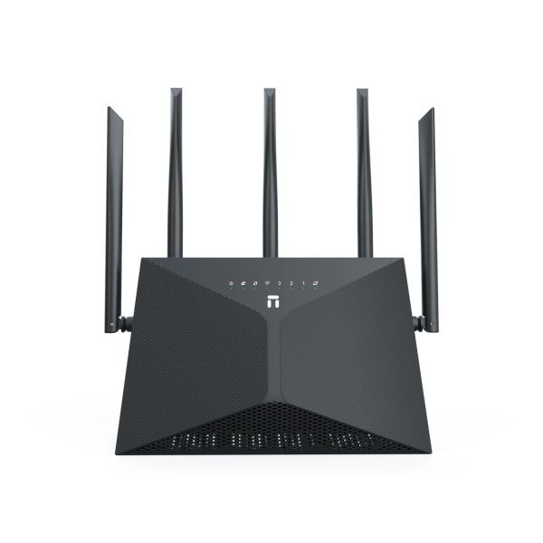 Netis Router Wireless Dual Band 6 AX3000 1.3GHz CPU full gigabit ports 5x Fixed Antennas NX30
