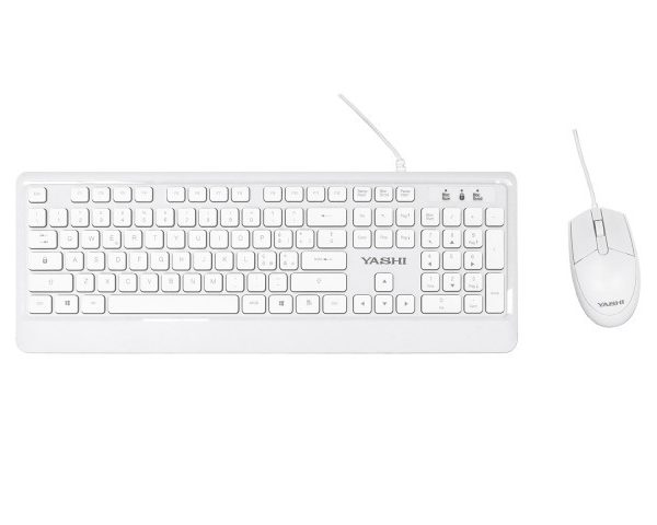 YASHI EXCLUSIVE USB KEYB+MOUSE WHITE