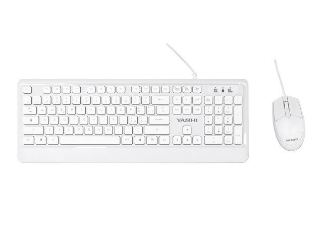 YASHI EXCLUSIVE USB KEYB+MOUSE WHITE