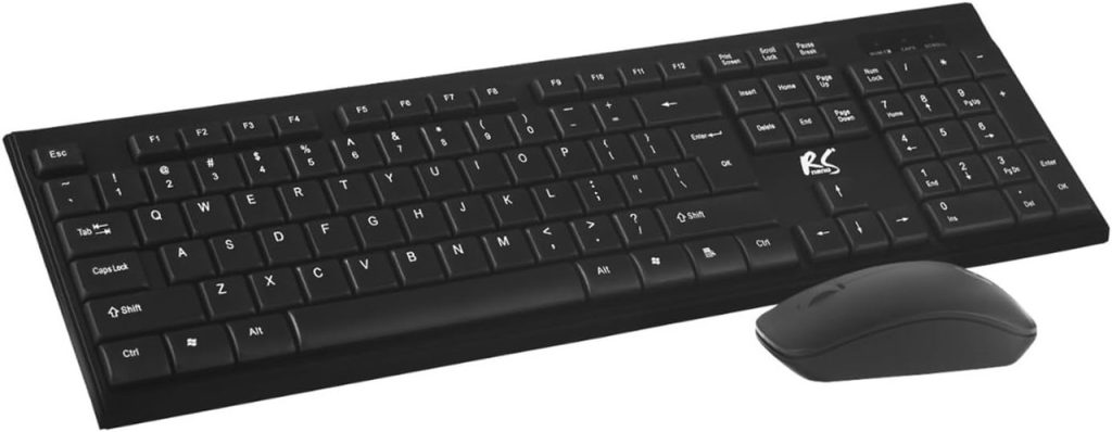 NanoRS Wireless Keyboard and Mouse Combo with Ergonomic Design – RS580