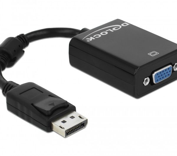 Adapter DisplayPort > VGA (ST-BU) DeLOCK Black 61848