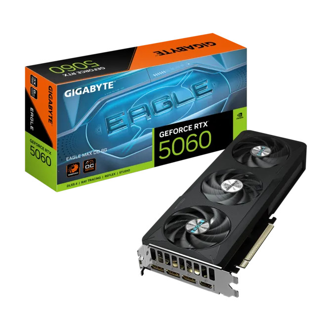 RTX 5060 8GB Gigabyte EAGLE Max OC GDDR7 GV-N5060EAGLEMAX OC-8GD