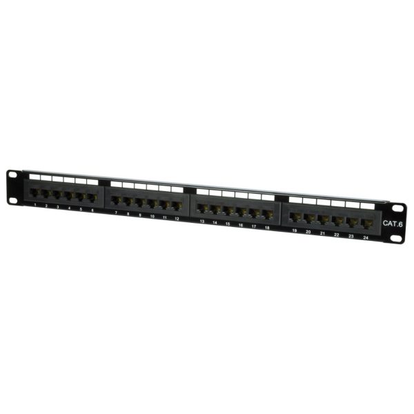 Leksus Cat6 patch panel UTP 24-port 1U/19" LKS-PP-UC6-2524
