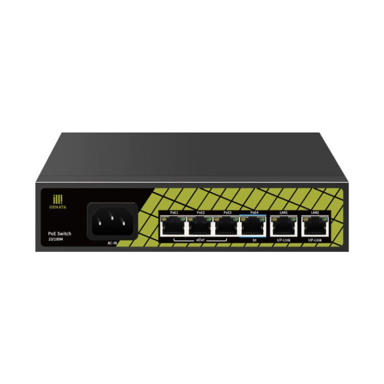 GNT-P9206EA SWITCH 4POE+2 UP LINK