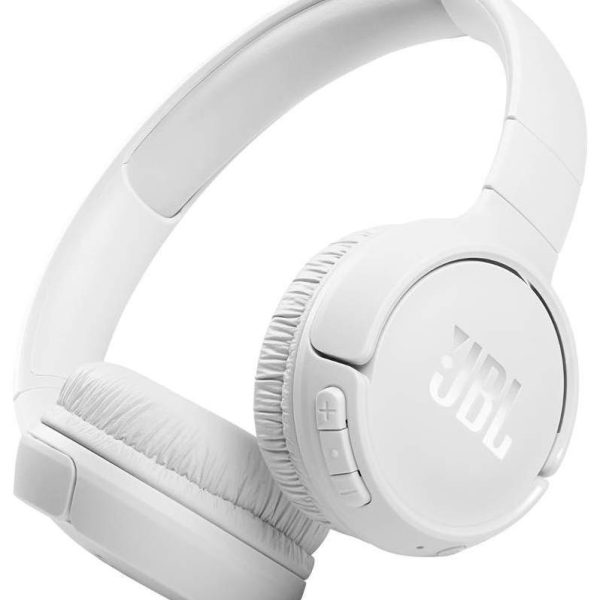 JBL Tune 510 BT Wireless On-Ear Headphones with Bluetooth 5.0 and Speed Charge Up to 40 Hours Battery Life White JBLT510BTWHT