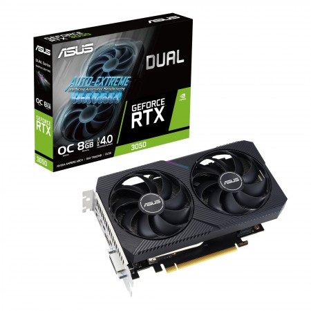 NVidia Geforce RTX 3050 8GB ASUS Dual OC LHR V2 GDDR6 90YV0GH6-M0NA00