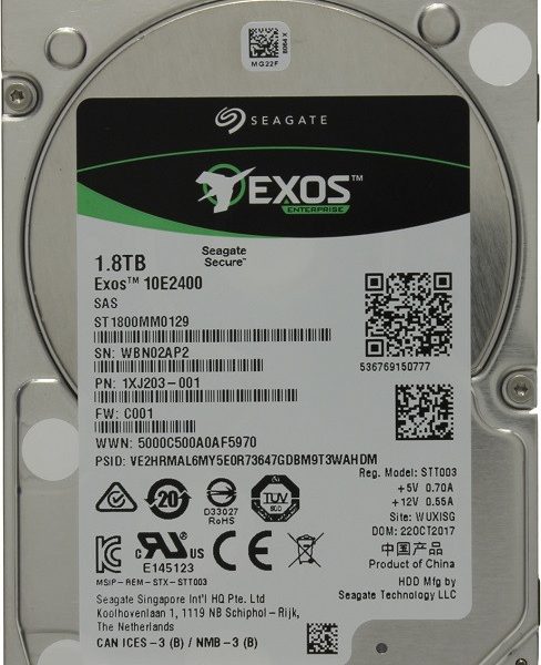 HDD 2.5" SAS 1.8TB Seagate Exos 10E2400 ST1800MM0129 10.000RPM