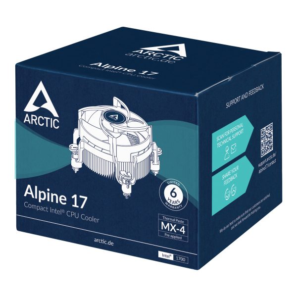 Artic CPU Cooler Intel Alpine 17 Pro K LGA 1700 95W ACALP00040A