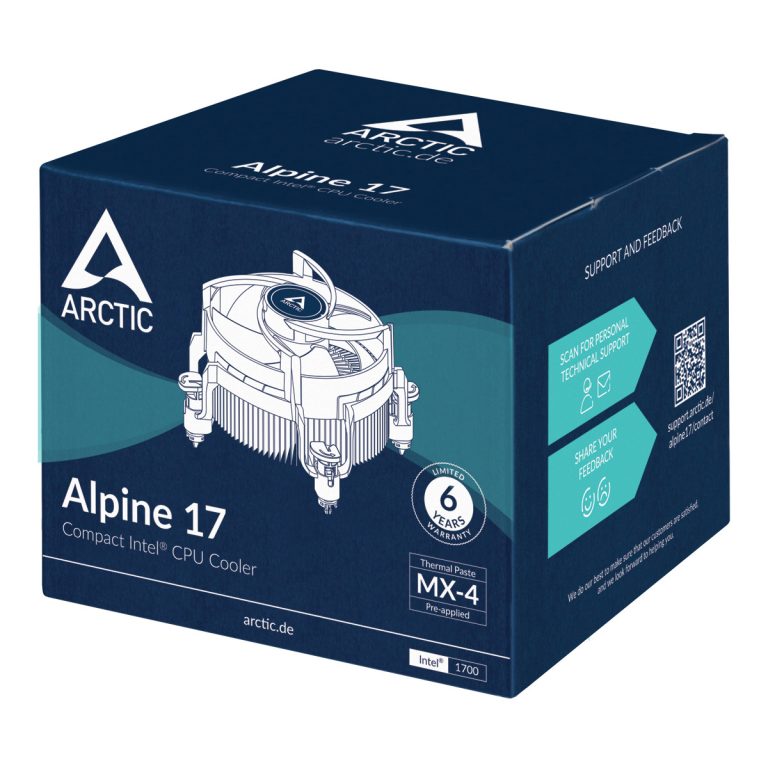 Artic CPU Cooler Intel Alpine 17 Pro K LGA 1700 95W ACALP00040A