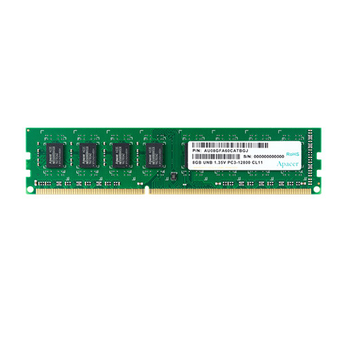 Apacer RAM 8GB DDR3 DIMM PC3-12800-11 512x8 1.3V CL11 AU08GFA60CATBGJ